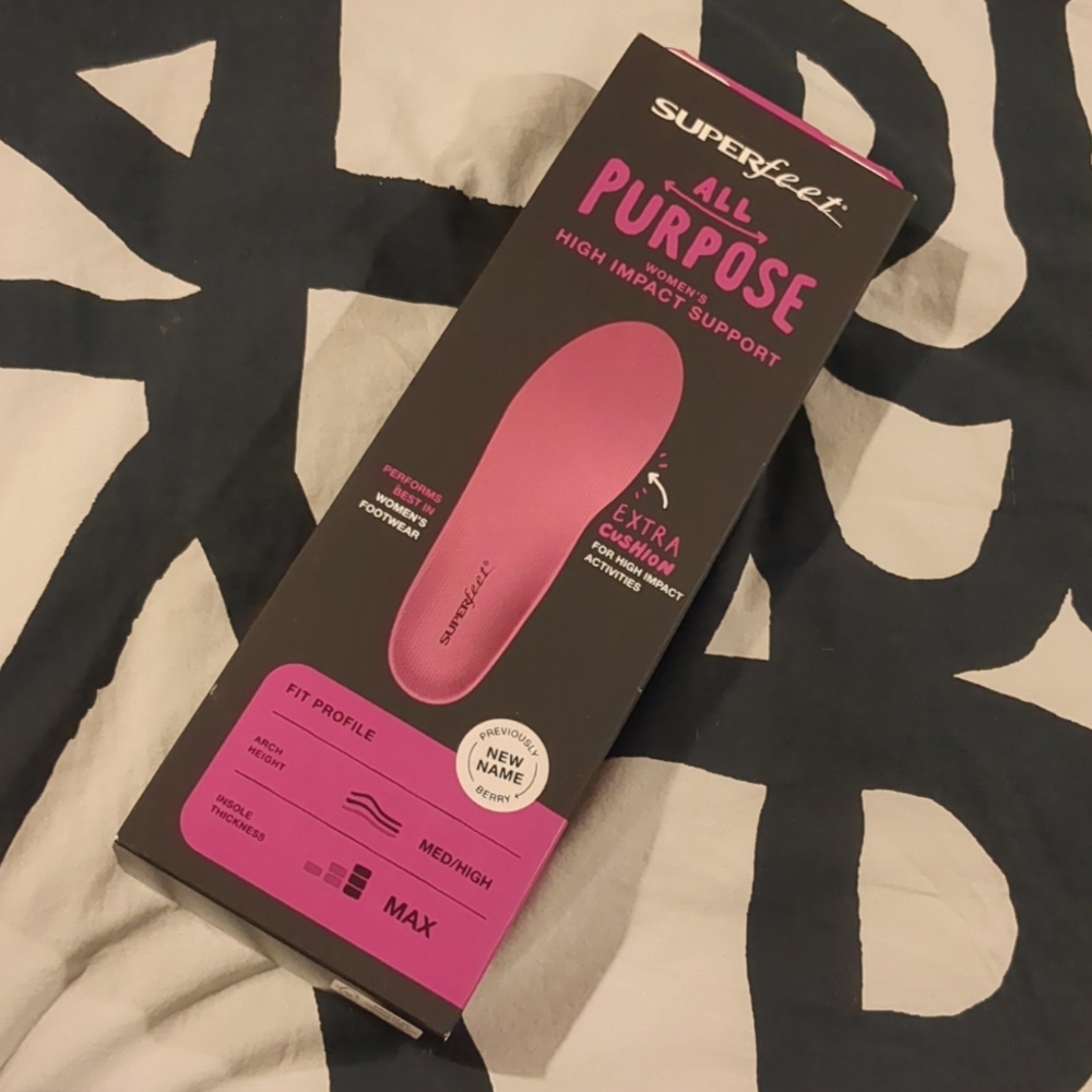 superfeet insole berry womens high impact